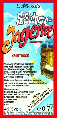 Skilehrer-Jagertee 41%vol. 0,70 L